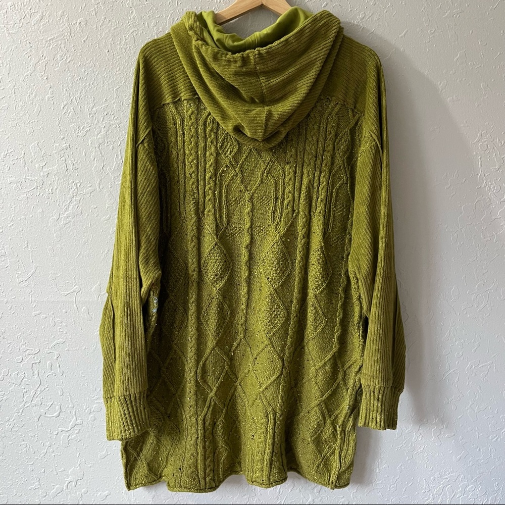 NEW Free People Ski Bum Knit Pullover Hoodie L - Picture 8 of 9